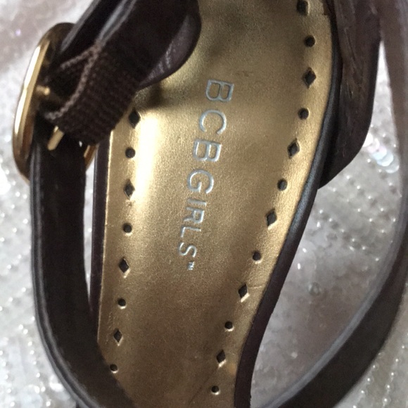 BCBG sexy high heel brown sandals size 9 - Picture 2 of 9